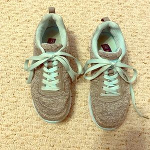 Grey and Light Blue U.S. Polo ASSN. Tennis Shoes